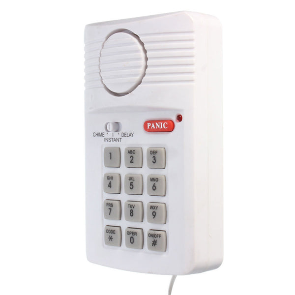 High Quality Security Keypad Door Alarm System With Panic Button For Home Shed Garage Caravan Hot Sale