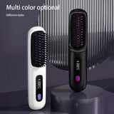 Cordless Hair Straightener Brush with 3 Setting